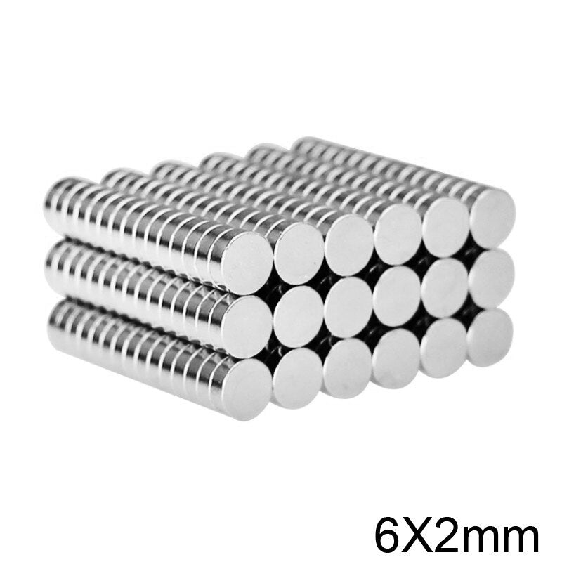 UTOMAG Imanes de Neodimio, 8 x 1 mm Y 6x2 mm Imanes de Disco de Nevera Extrem Imán Fuerte para Artesanías, Manualidades, Hobbies, Puerta, Pizarra, Mapa, Protector, Nevera (100 Piezas)