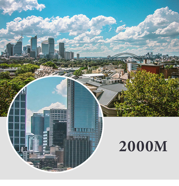 Binoculares De Camping De Alta Potencia Telescopio HD Longitud De Rango 2000m Para Turismo Caza Resistente Al Agua. Negro Regalo para Reyes Navidad nuevo año Halloween San valentin Verano