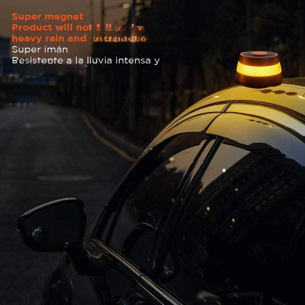 Luces Baliza V16 Homologada DGT con Geolocalización IoT Help Flash Luz Emergencia Coche Visible 1 km 360° Datos Pagados hasta 2038 Sustituto Oficial Triángulos IP54 Resistente Agua y Polvo. Color Negro