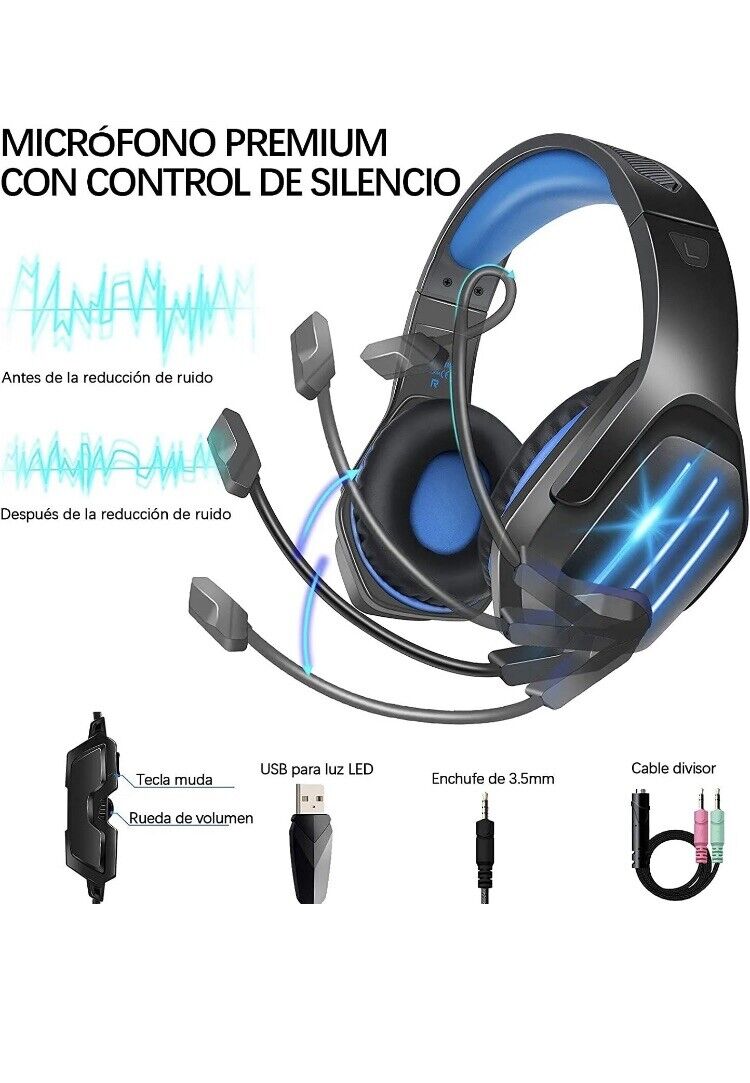 CASCOS GAMING DIADEMA  YINSAN TM-8 PARA PLAYSTATION 4 Y 5 Y PARA ORDENADORES