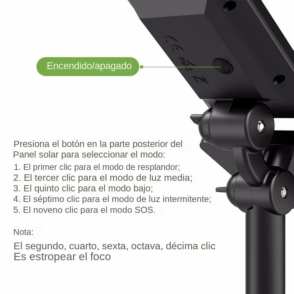 T-sun con 2 uds de  50 LED luz Solar al Aire Libre IP44 decoración de jardín lámparas solares iluminación al Aire Libre Foco de Pared para jardín al Aire Libre