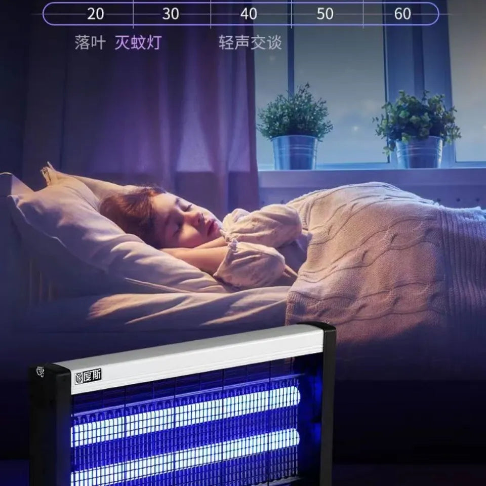 Lampara antimosquitos silenciosa para dormitorio de Hotel, casa, Mosquitera con Control de mosquitos, Mosquiteras colgante de pared de estrella, descarga electrica, repelente mosquitos y moscas para cocina. Mosquiteros para cuarto de baño, cocina, jardín.