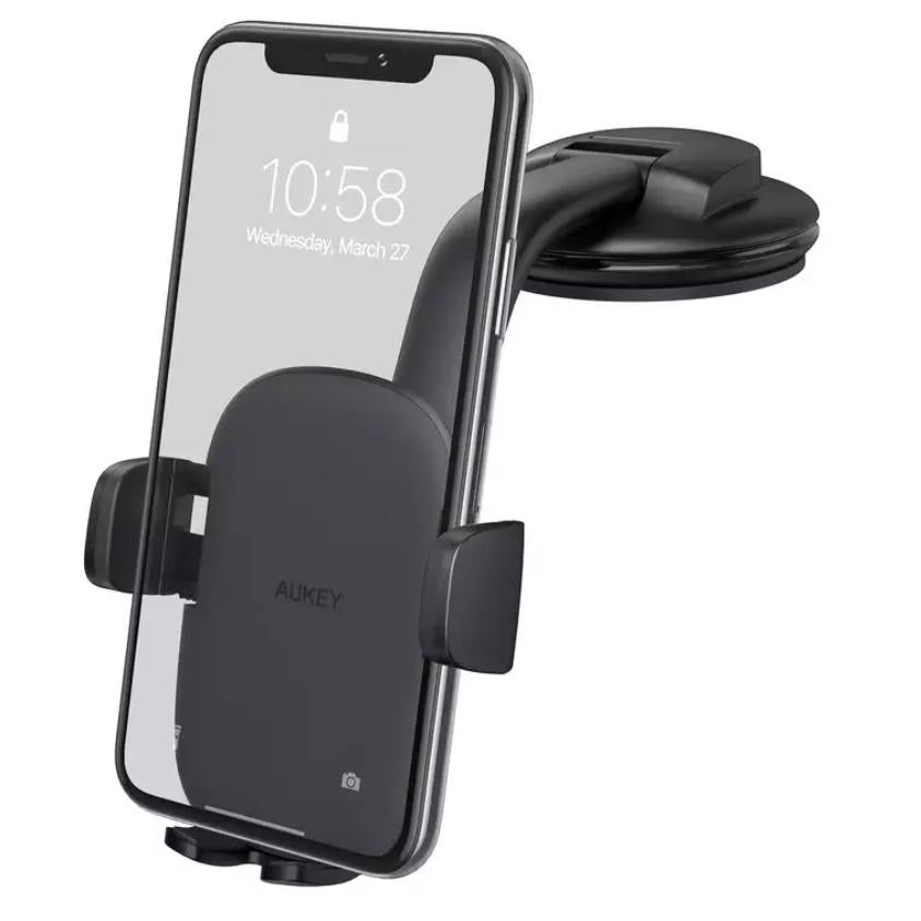 Aukey HD-C50 Soporte magnético para teléfono móvil para automóviles, rotación de 360 °, tablero de instrumentos