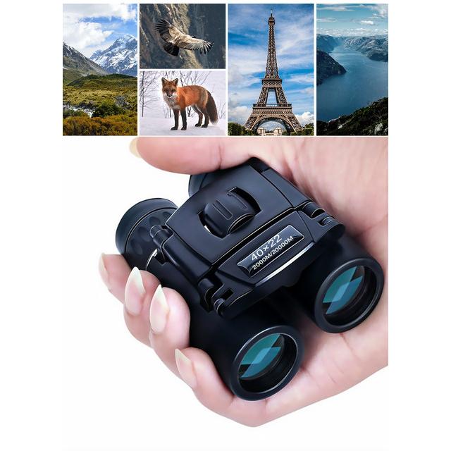 Binoculares De Camping De Alta Potencia Telescopio HD Longitud De Rango 2000m Para Turismo Caza Resistente Al Agua. Negro Regalo para Reyes Navidad nuevo año Halloween San valentin Verano