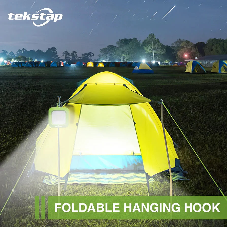 2 Paquetes de luz LED recargable Para trabajo o camping, 1000 lúmenes, luces magnéticos, portátil, gancho para colgar y 3 modos, resistente al agua IP65 para reparación de automóviles, foco para camping, emergencia (azul y verde y naranja)