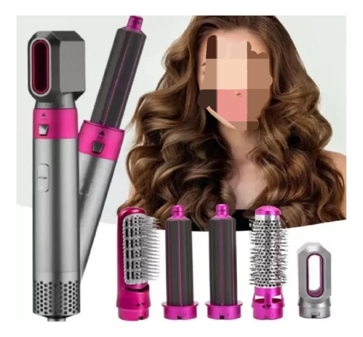 Secadora de pelo 5 en 1 Estilizador de aire caliente TP-5+1 – Proteccion capilar premium y antiestatica. Color Morado Fucsia.